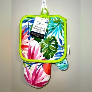 Mainstays Tropical Oven Mitt & Potholder Set - Multicolor
